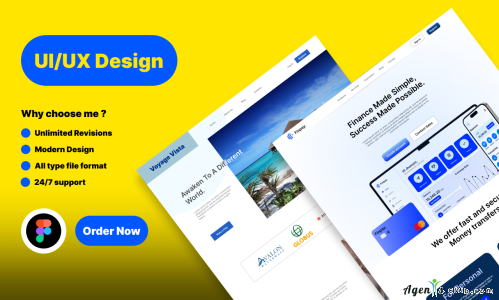 Business website user interface design using figma.